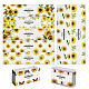 90 Uds. 9 estilos de etiqueta de papel de jabón con patrón de flores DIY-WH0399-69-032-1