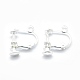 Racking Plated Brass Clip-on Earring Findings KK-P169-01S-2