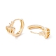 Brass Crown Hoop Earrings for Women KK-A158-05G-2