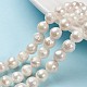 Hebras de perlas keshi de perlas barrocas naturales PEAR-Q004-36-1