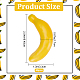 Craspire 40 Stück künstliche Banane AJEW-WH0038-19-2