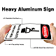 Segnali di avvertimento in alluminio UV protetti e impermeabili AJEW-WH0111-H06-4