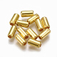 CCBプラスチックビーズ  コラム  ゴールドカラー  5.5x2.5mm  穴：1.5mm  約512個/20g X-CCB-S160-264-1