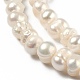 Brins de perles de culture d'eau douce naturelles PEAR-L033-01-2