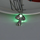 Collier pendentif cage de champignon en alliage avec pierre de luminaires synthétiques LUMI-PW0001-064P-C-1