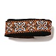 10ヤードのエスニックスタイルの刺繍ポリエステルリボン  ジャカードフラワーリボン  服飾材料  オレンジ  2インチ（50mm） OCOR-XCP0002-19-1