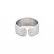 304 anello per polsino aperto da donna in acciaio inossidabile con scritta love RJEW-S405-205P-2