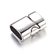 304 Stainless Steel Magnetic Clasps X-STAS-H055-4-2