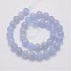 Chapelets de perle en agate de dentelle bleue naturelle G-G970-39-12mm-2