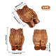 Decoraciones de exhibición de mano de buda de madera AJEW-WH0304-38-2