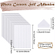 FINGERINSPIRE 2448 Pcs 24 Sheets Photo Corners Stickers White Photo Mounting Corners Self Adhesive Triangle Picture Corner Plastic Stickers Picture Holder Protectors for DIY Scrapbooking Album AJEW-FG0002-21-2