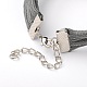 Braided Cord Bracelets BJEW-JB01559-03-2