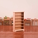 Miniatur 6-stöckiges Holz-Bücherregal mit Dekorationen MIMO-PW0001-065-4
