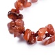 Adjustable Natural Carnelian Chip Beads Braided Bead Bracelets BJEW-JB04392-05-2