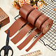 Двусторонние ленты из ПВХ из искусственной кожи длиной 2 м. SRIB-WH0011-127C-03-4