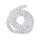Chapelets de perles en verre électroplaqué EGLA-D018-8x8mm-01-3