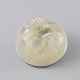 Plat rond en platine en forme de dôme plaqué alliage bijoux de résine boutons pression X-RESI-R076-1-1
