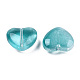 Perles de verre peintes par pulvérisation transparent GLAA-N035-030-C01-3