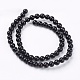 Brins de perles d'onyx noir naturel G-H1567-6MM-2