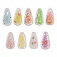 45Pcs 9 Colors Plastic with Resin and Polymer Clay Accessories RESI-CJ0001-175-2