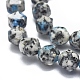 Brins de perles naturelles azurite k2 pierres G-K303-B17-10mm-3