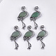 Natural Green Aventurine Brooches/Pendants G-S353-06A-1
