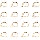 PandaHall Elite 30 pcs 304 Stainless Steel Lever Back Hoop Earrings Findings for Jewelry Making STAS-PH0018-28G-1