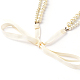Женская атласной ленты воротники ожерелье NJEW-F180-20-4