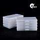 BENECREAT 8 Pack 6x3.5x0.8 Inch Rectangle Clear Plastic Storage Box with Double Hinged Lids for Photo CON-BC0006-06C-5