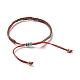 Polyester Braided Bracelet with CCB Plastic Beads BJEW-A099-05-4