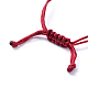 Création de bracelets de corde en nylon tressée X-AJEW-M001-M-4