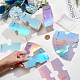 PandaHall Elite 400Pcs Laser Style Folding Paper Jewelry Display Hanging Cards FIND-PH0017-17-5