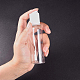 ペットプラスチックのプレスキャップ透明なボトル  詰め替え可能なボトル  透明  11.6x3.2cm 容量：60ml（2.02液量オンス） MRMJ-WH0035-02E-5
