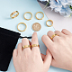 UNICRAFTALE 16pcs Golden Blank Core Ring 8 Sizes Stainless Steel Grooved Ring with Velvet Pouches Round Empty Ring for Inlay Ring Jewelry Band Making and Gift Size 5-14 RJEW-UN0002-37-2