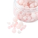 Natürliche Rosenquarz-Sets mit runden Perlen DIY-FS0003-80-3