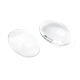 Transparent Oval Glass Cabochons GGLA-R022-35x25-3