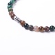 Natural Indian Agate Beaded Necklaces NJEW-L158-03-5