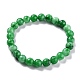 Gefärbte natürliche Jade Perlen Stretch-Armbänder BJEW-G633-B-08-1