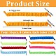 8 Paar 8 Farben gelockte Polyester-Schnürsenkel ohne Binden&nbsp;AJEW-CP0010-32C-2