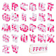 Arricraft 26 Stück Buchstaben-Stickpatches DIY-WH0409-65-1