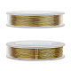 BENECREAT 0.4mm(26 Gauge) 100m Tarnish Resistant Golden Iron Crafting Wire for Jewelry Beading Project MW-BC0001-01B-5