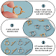 UNICRAFTALE 12pcs 6 Sizes Spring Ring Clasps and Ring Toggle Clasps 2 Colors Stainless Steel Clasps Round Close Ring Clasp for DIY Jewelry Making 2.5~3mm Hole DIY-UN0003-10-4