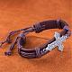 Adjustable Casual Unisex Leather Bracelets BJEW-BB15546-9
