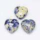 Perles de jaspe tache bleue naturelle X-G-K177-12-2