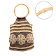 CHGCRAFT 4Pcs Round Natural Crafting Bamboo Bag Handles Replacement for Handmade Bags Craft Handbags Purse Handles FIND-PH0015-32-3