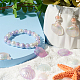 Sunnyclue 60 pièces 6 couleurs placage uv pendentifs acryliques opaques PACR-SC0001-01-4