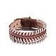 Casual Unisex Braided Leather Bracelets BJEW-BB15591-1