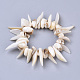 Eau douce shell perles bracelets extensibles BJEW-S278-013-2
