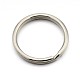 Original Color 304 Stainless Steel Split Key Ring Clasps for Keychain Making STAS-E083-23P-1