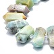 Brins de perles d'amazonite de fleurs naturelles G-F715-045-3